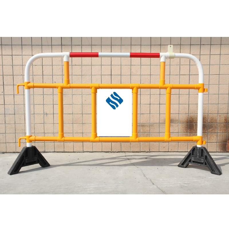 PVC Crowd Control Barrier pěší plastová bariéra bezpečnostní plastové plastové plot s červenými reflexními pruhy