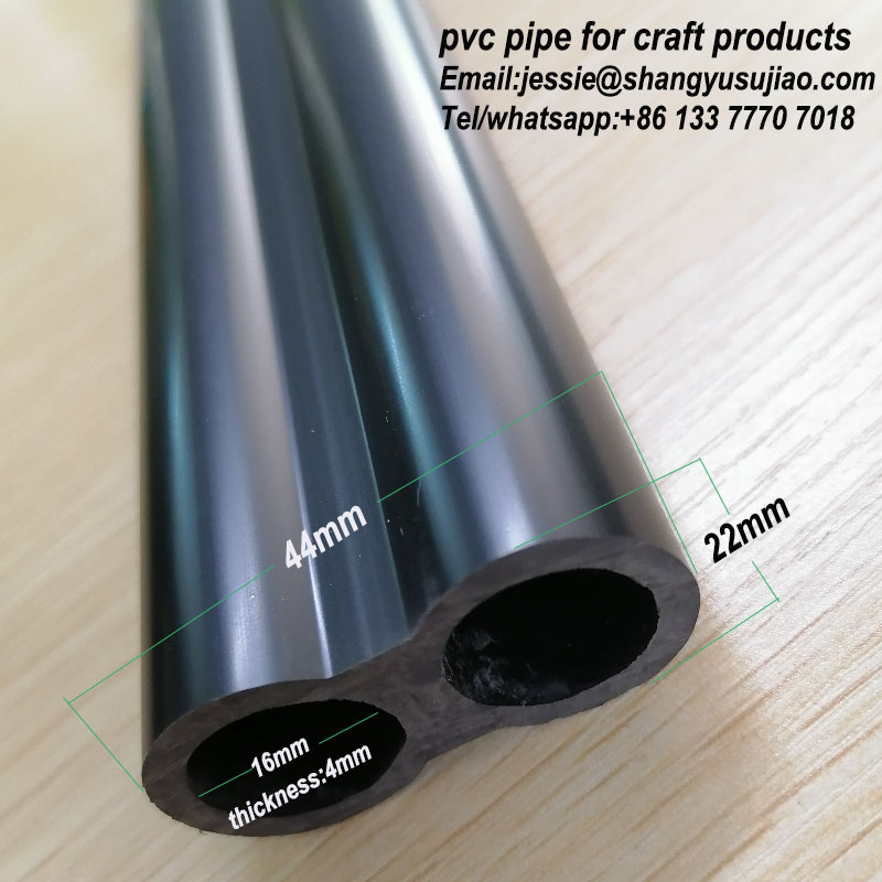 speciálně vyrobená neobvykle tvarovaná černá pvc trubka z plastové trubice extrudovaná pvc trubice pro rukojeť