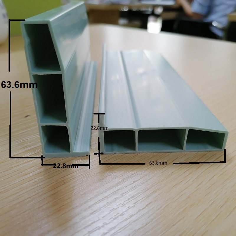 Čínský výrobce profilů výfuků z PVC z PVC s dutým profilem z PVC, obložení sekce L pro ventilační systém