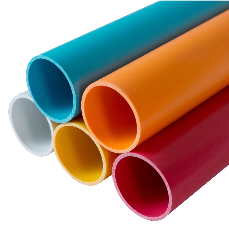 Vlastní PVC potrubí Extrudované plastové PVC trubky Tuhé plastové plastové trubky vývozce z Číny